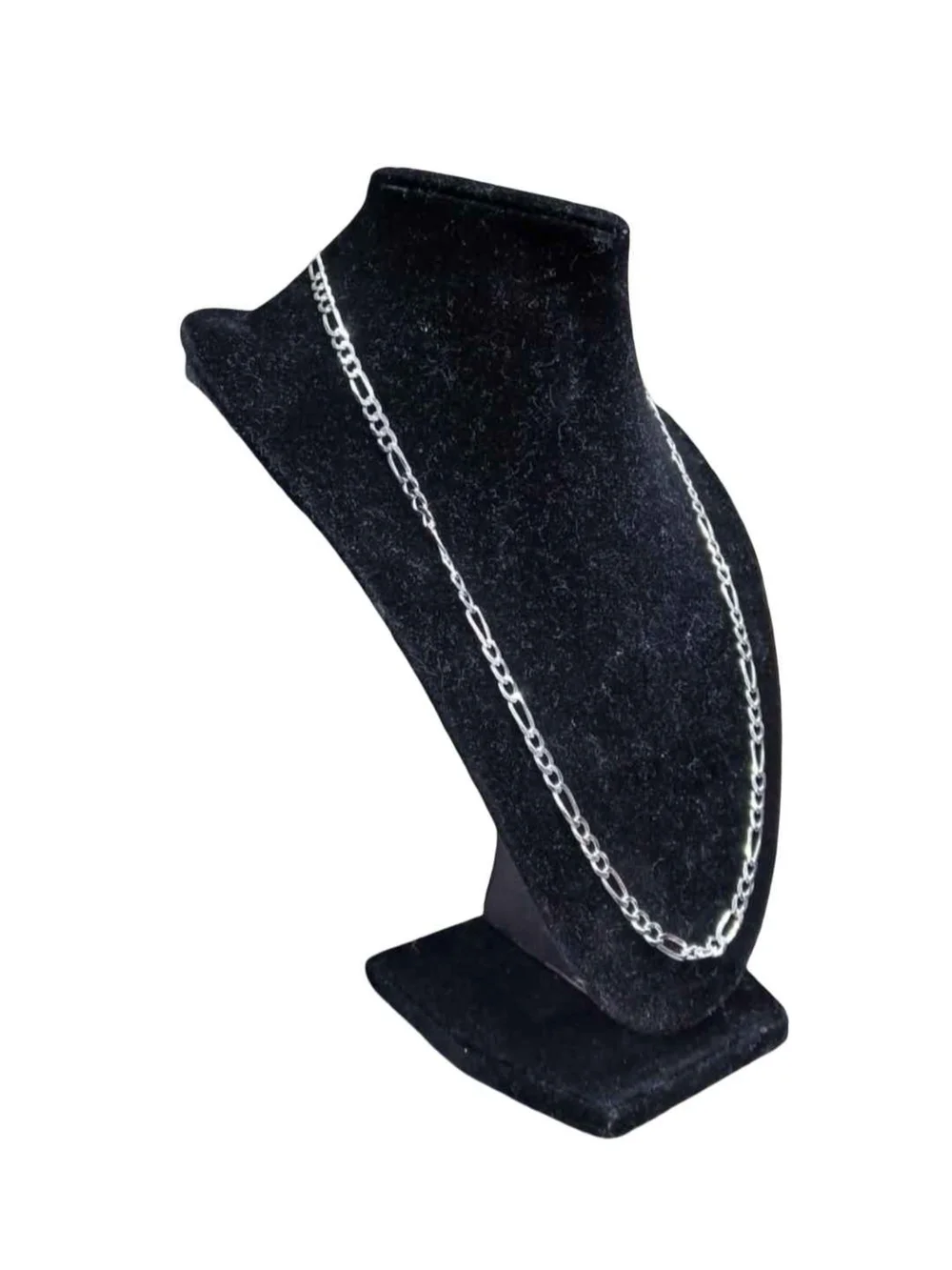 Italian solid sterling silver Figaro link chain